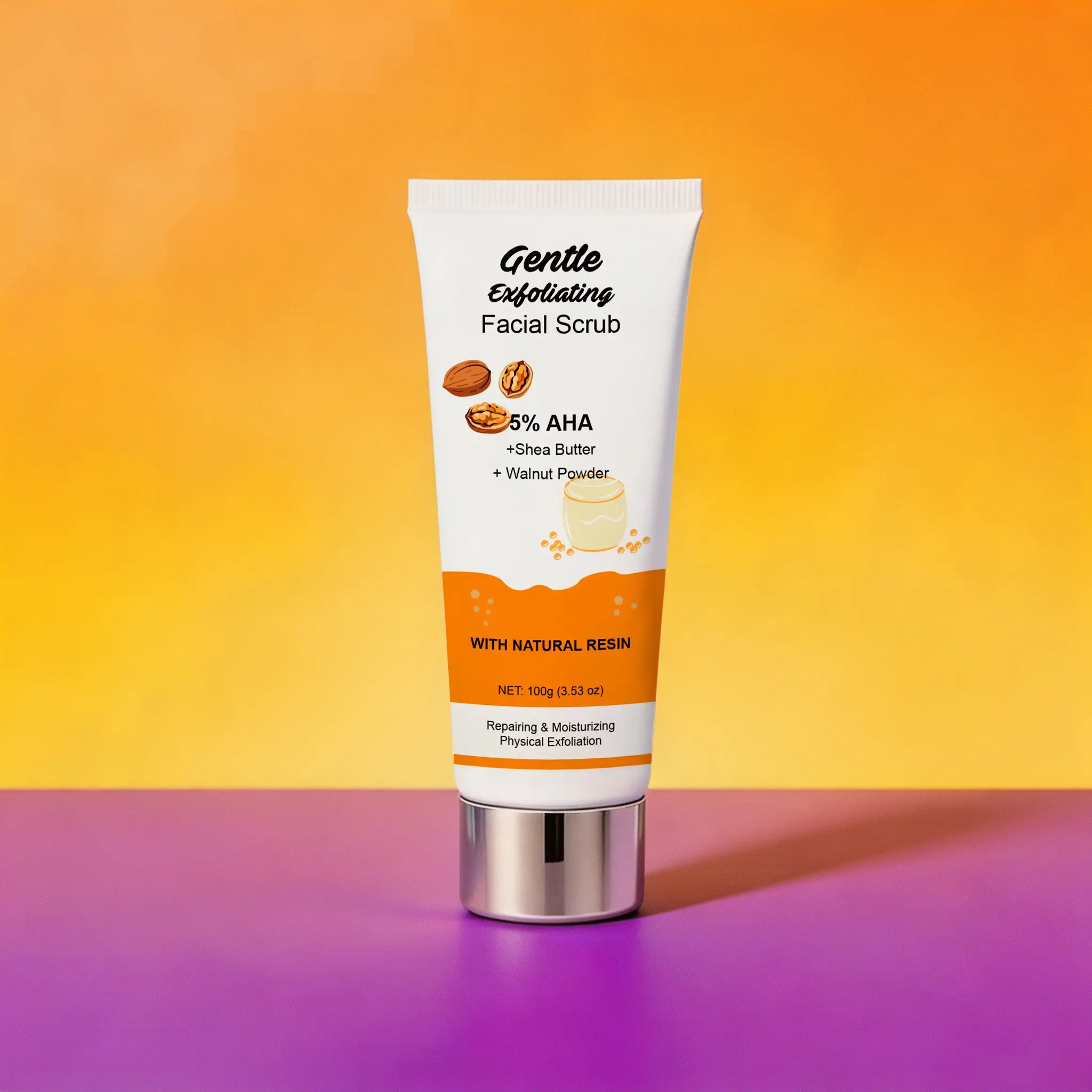 Body Scrub Cream for Acne Prevention, Exfoliates Dead Skin Cells, Fades Dark Spots, Nourishes Skin, Multi-Functional Skincare Care