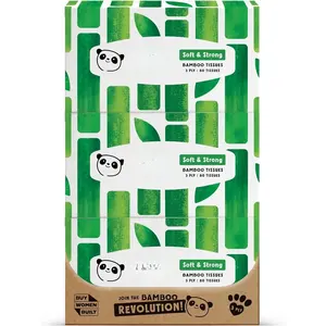 Facial Tissues Boxes | 12 x Flat Tissue Boxes (80 Tissues per Box) | Soft 3 Ply  Tissue Paper Bulk | Sustainable Tissues Flat Box