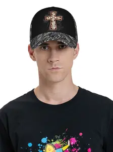 Cat with Glasses Baseball Cap, Trendy Curved Brim Hipster Hat, Stylish Animal Design Headwear, Perfect for Casual