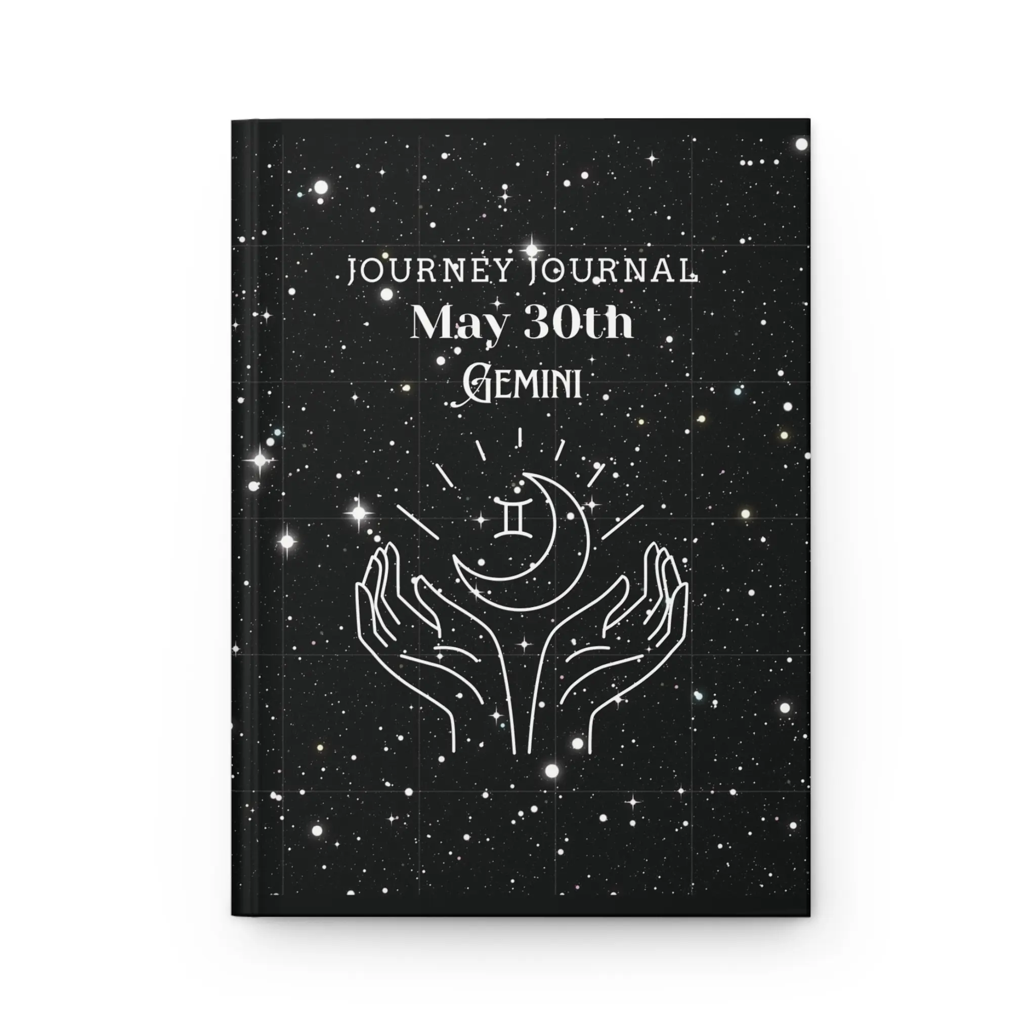 Celestial Gemini Journal - Astrology-Inspired Hardcover, Night Sky Notebook, Starry Journal for Self-Reflection, Zodiac Gift, Cosmic Writing