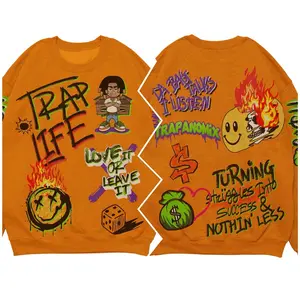 Trapanomix “Trap Life” Men's Crew Neck - Menswear Casual Sweaters