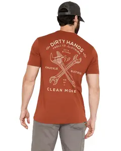 Troll Co Men's Twisting Wrenches Short Sleeve Graphic Work T-Shirt - Tc2881