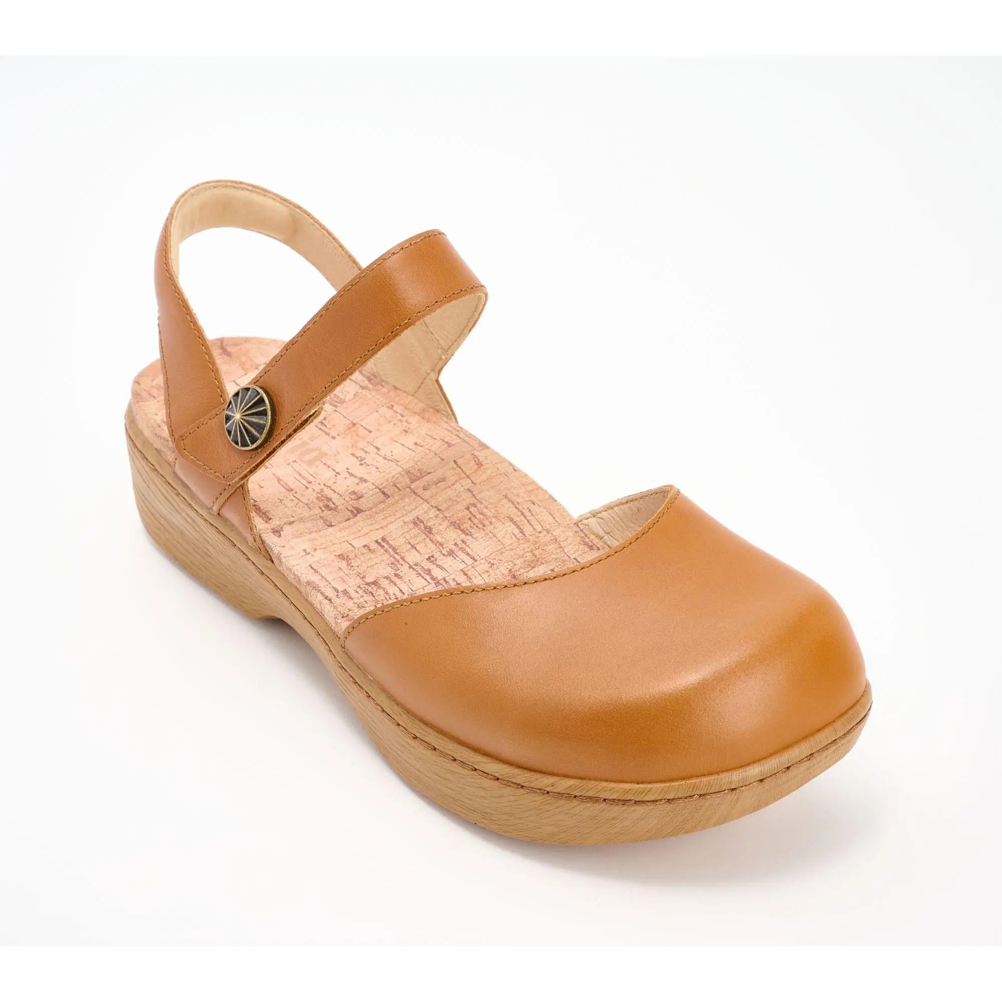 Alegria Adjustable Leather Mary Jane Sandals - Opal