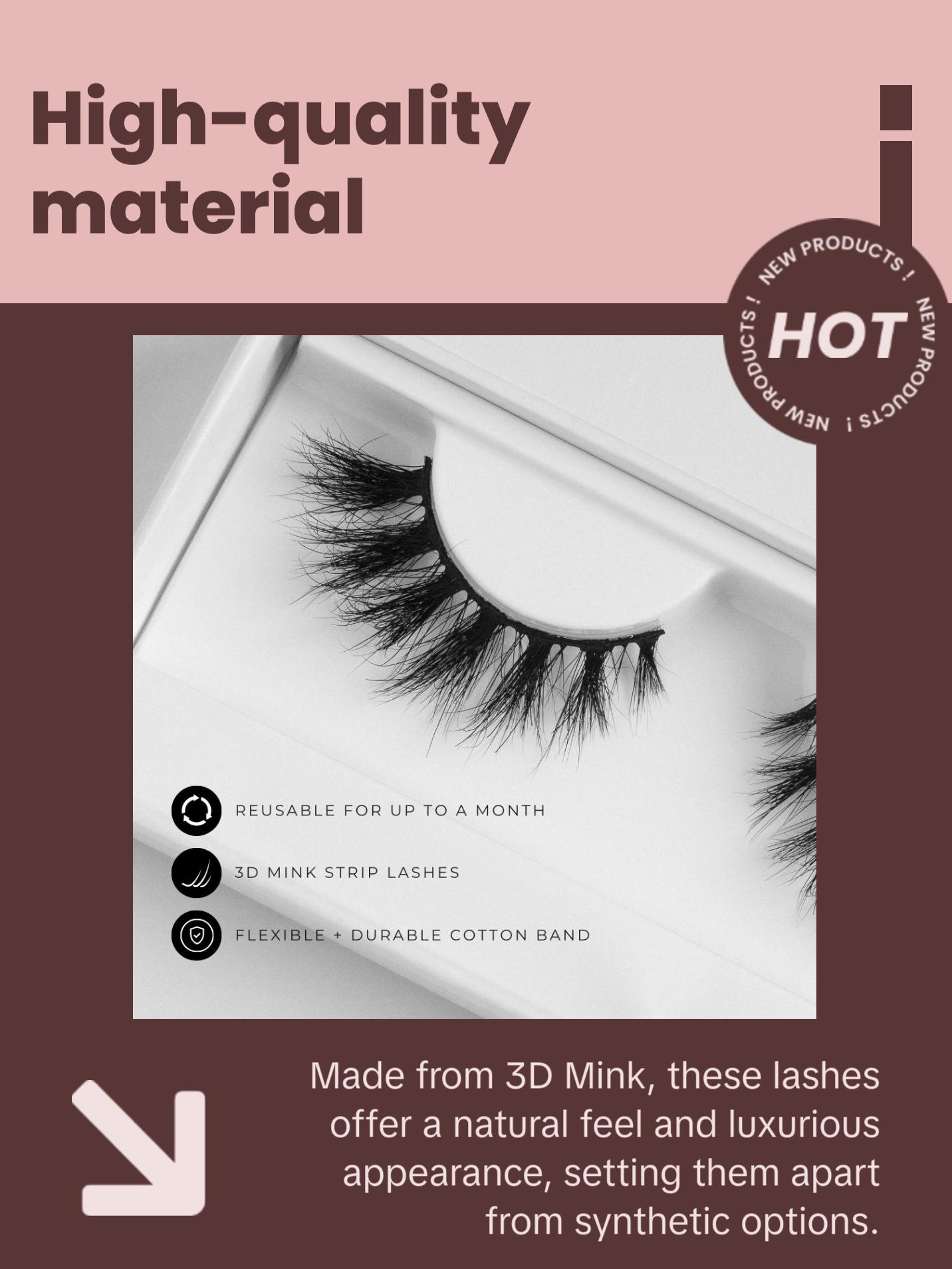 Lyss | 3D Mink Strip Lashes