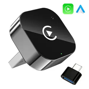 Wireless CarPlay Adapter - iPhone & Android Compatible with Quick connection,Wireless CarPlay Mini Cube Adapter， Hands-Free Calling，Wireless CarPlay Adapter for Apple and Android