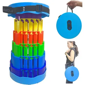 Upgraded portable folding telescopic stool, load capacity up to 1000 lbs, suitable for camping, travel, fishing, outdoor, indoor, party, sports, barbecue, gardening Folding camping chair stools