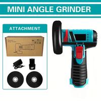 Blue Angle Grinder（1 bat, 2 Cutting Blades）