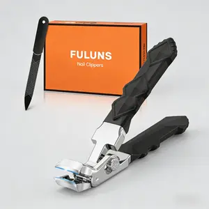 Large Toenail Clippers for Thick Toenails with Wide Opening, Angled Head Nail Clippers for Elderly with Thick Nails, Heavy Duty Sharp Fingernail Clipper with Catcher, Great Gifts for Men Women Adults