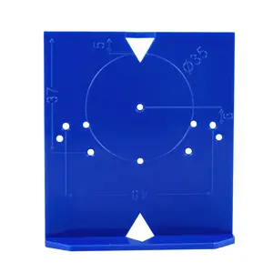 ABS Hinge Drilling Locator Cabinet Door Hinge Punching Positioning Ruler Template Woodworking Hinge Installation Auxiliary Tool Drill Guide