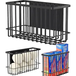 Buyyyit Laundry Room Organization & Storage Magnetic Basket Shelf Dryer Ball Lint Bin File Holder Container for Fridge & Washer