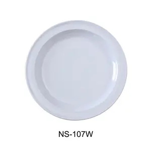 Yanco  7.25 in. Nessico Round Dessert Plate, White - Pack of 48
