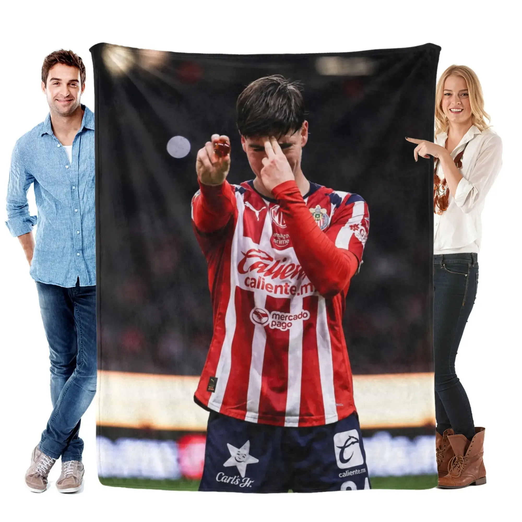 Armando Gonzalez Throw Blanket Portrait Flannel Fleece Blanket Mexico Cozy Plush Throw For Bed Sofa Adults Icon Fan Room Styling Unique Gift Bedroom Decor