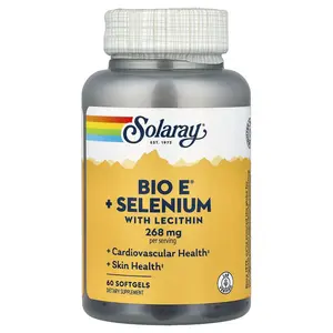 Solaray Bio E® + Selenium with Lecithin, 60 Softgels