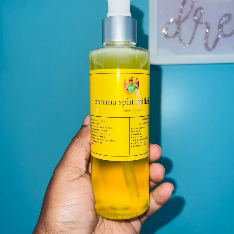 Banana split milkshake shower gel Banana split milkshake shower gel