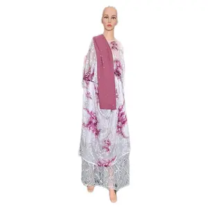 Faransawi Dirac Hand Wash Elegant Floral Dress Overlay for One Sizes Women's Wear Evening