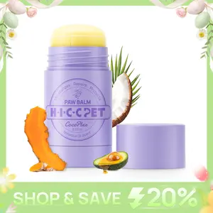 HICC PET Natural Paw Balm Butter for Dogs & Cats - Twist-Up Claw Care Essential with Natural Oils, Hydrating, Non-Sticky Moisturizes Paw Pads & Skin, Non-Irritating, Easy-Cleaning Pet Grooming Supply,summervibes