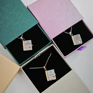 My Little Star Book Necklace for Daughter, Son, Lover, Granddaughter, Birthday Gift Graduation Jewelry of Love, Adorable & Meaningful Jewelry