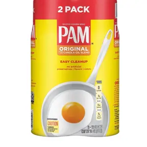 PAM Original Cooking Spray 2 Pack 12 oz Non Stick No Residue Easy to Use Canola Oil Blend