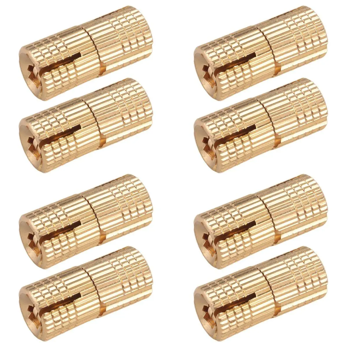 8Pcs 10 mm Hidden Brass Barrel Hinges,180 Degree Opening Angle Concealed Furniture Hinges for DIY Jewelry Box Hand Craft