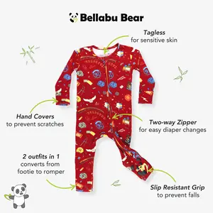 Hogwarts Express Bamboo Convertible Footie