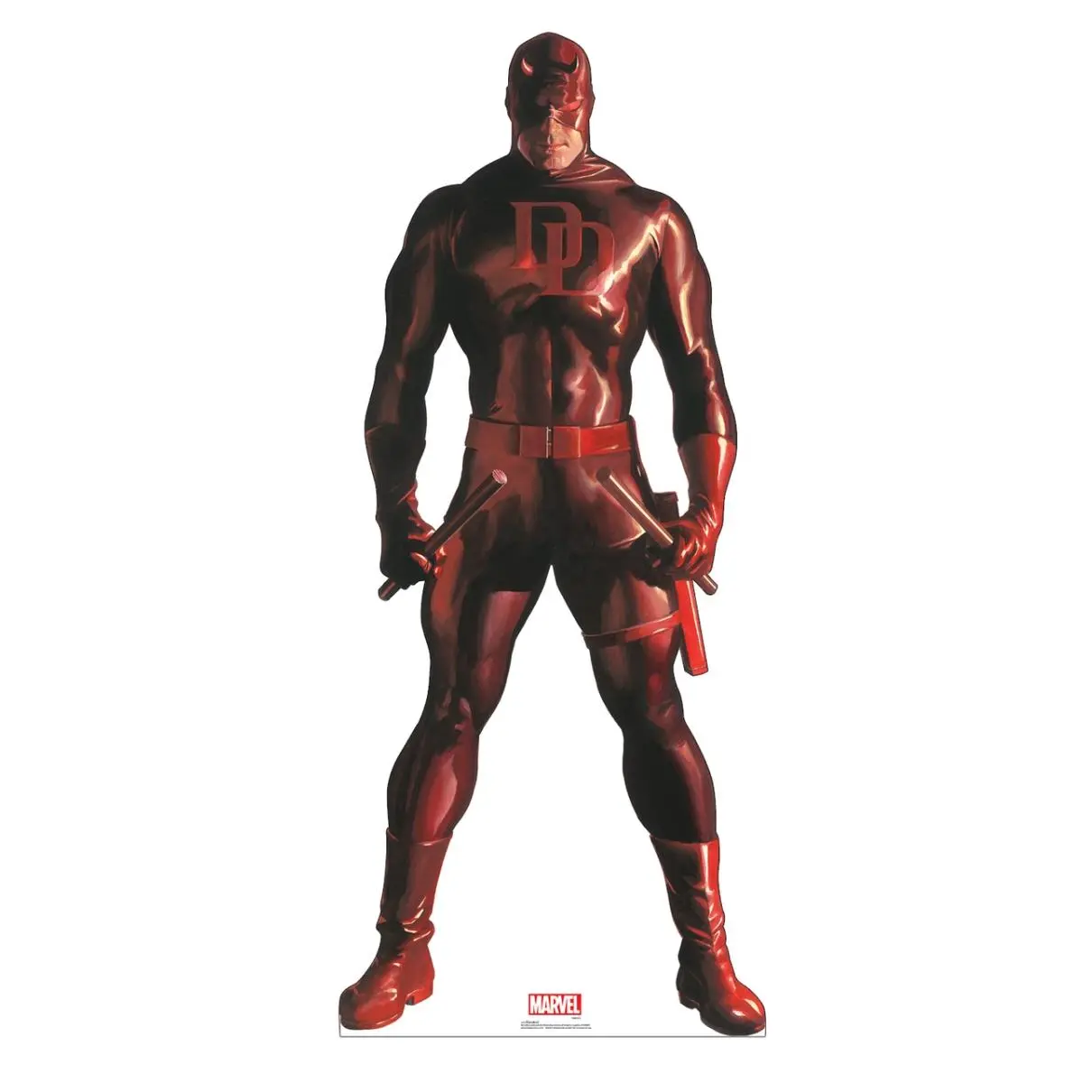 212 MAIN Lifesize Single-Side Marvel Daredevil Cardboard Cutout - 74" x 31", Advanced Graphics, Marvel Timeless Collection, Easy Install, Party Photo Prop, Home Decor, Printing