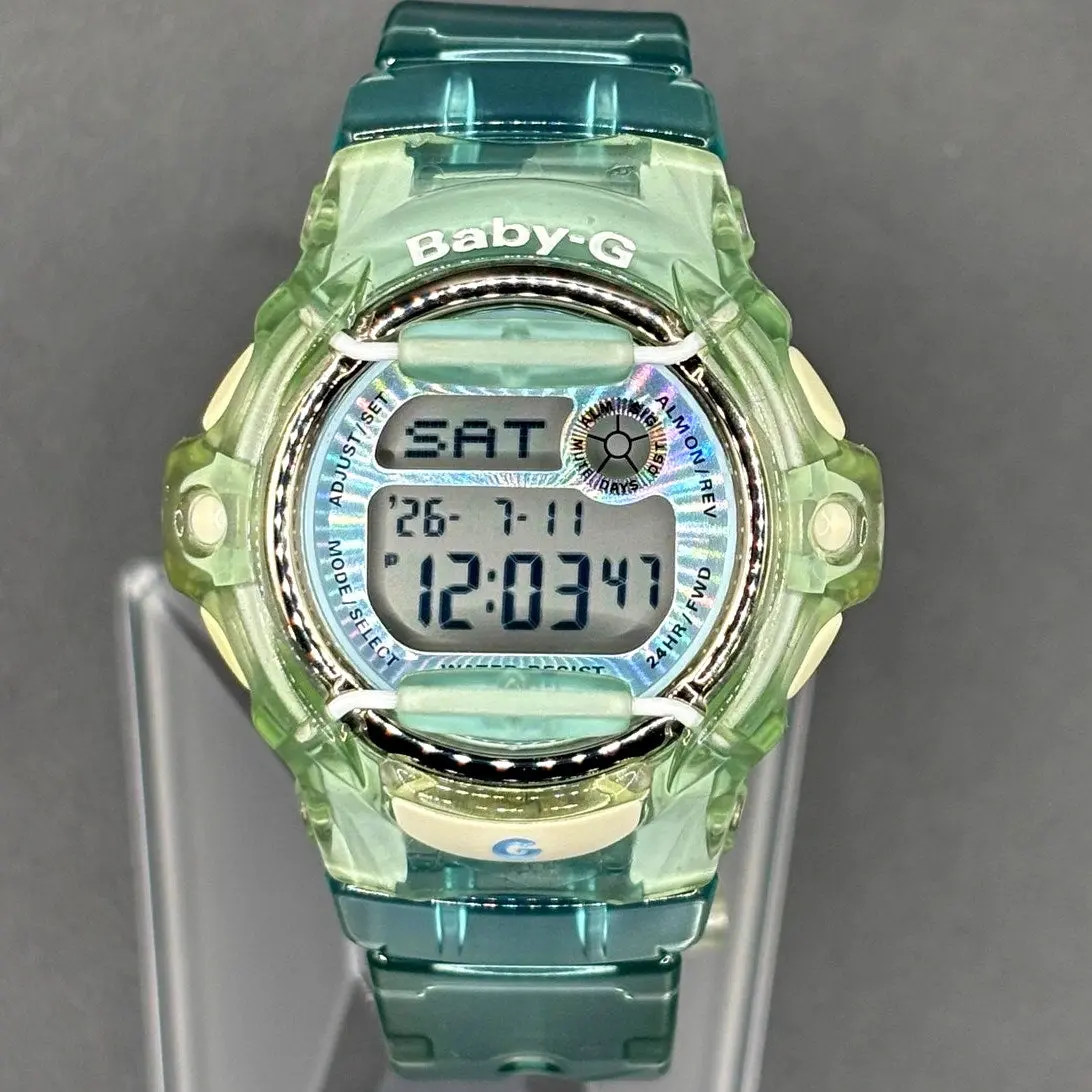 Casio Baby-G BG169R Turquoise Clear Digital Shock Resistant 200M Women’s Watch