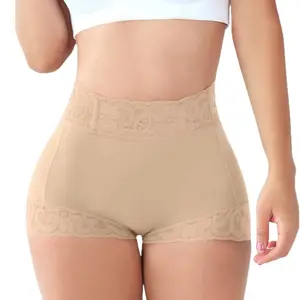 Women's High-Waist Lace Shaping Panties - Basic Plus Size Shapewear with Fit-Enhancing Hip-Lifting, Tummy-Control, Breathable Fabric for Easy Underwear Matching