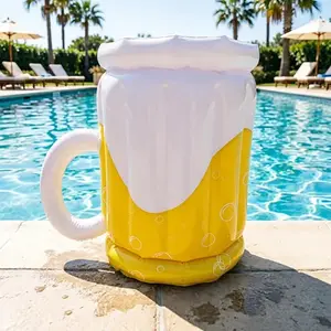 Inflatable Wine Glass Ice Bucket, Cooling Bucket, Summer Refreshing Drink Bucket, Perfect for Parties, Camping, Beverage Storage
