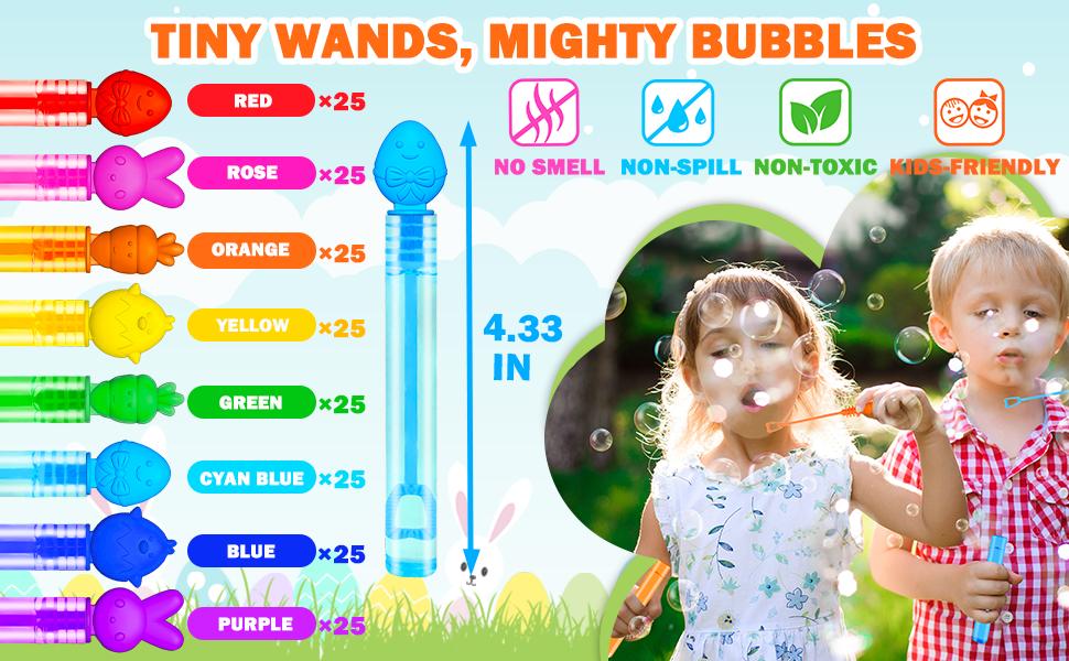 200 Pack Easter Classroom Gifts Prize for Kids Bulk, Mini Bubble Easter Basket Bags Stuffers Fillers for Toddler, Non Candy Favor Supplies for Boys Girls, Small Bunny Egg Toys Treat Stuff