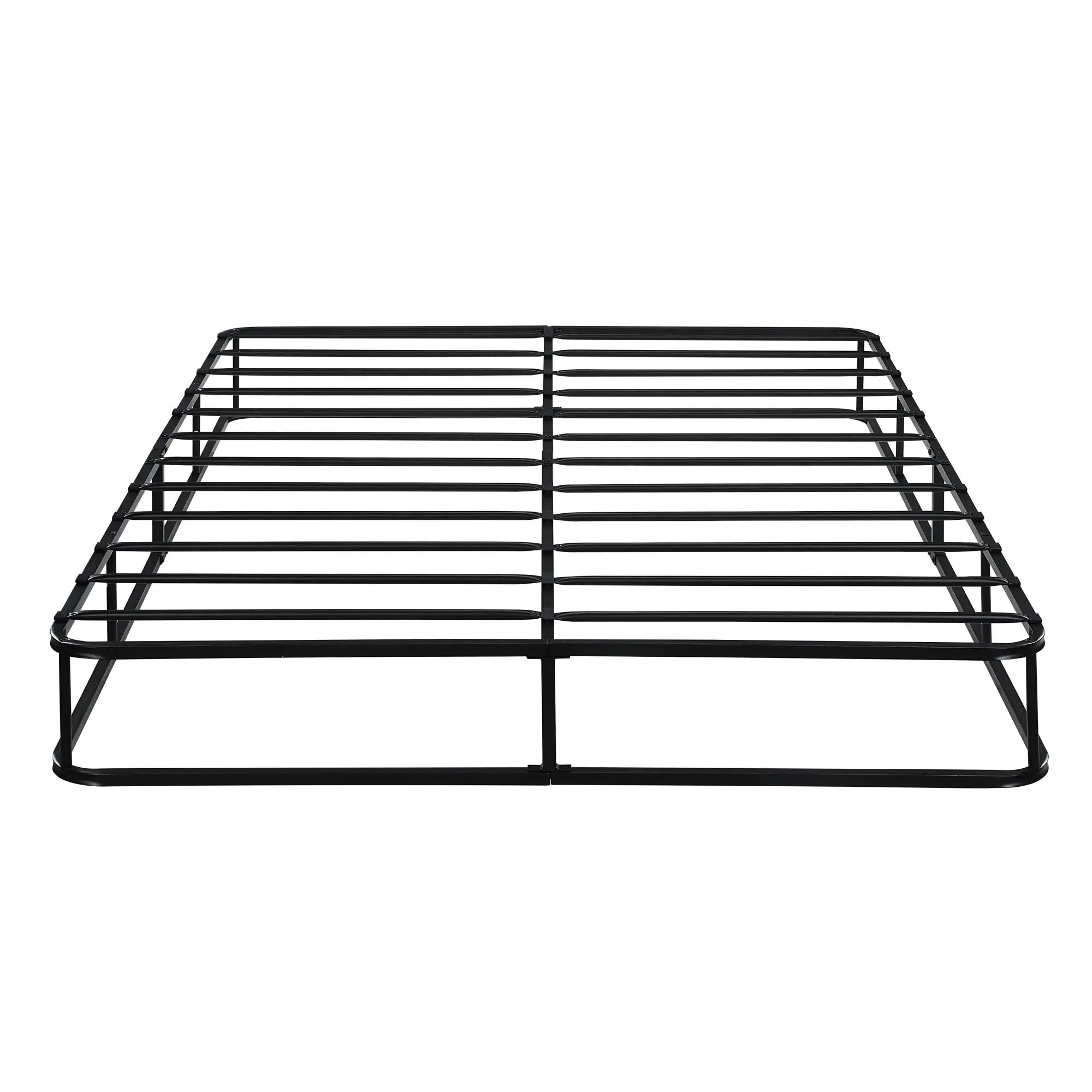 King Mattress Metal Foundation with Textured Fabric Cover
