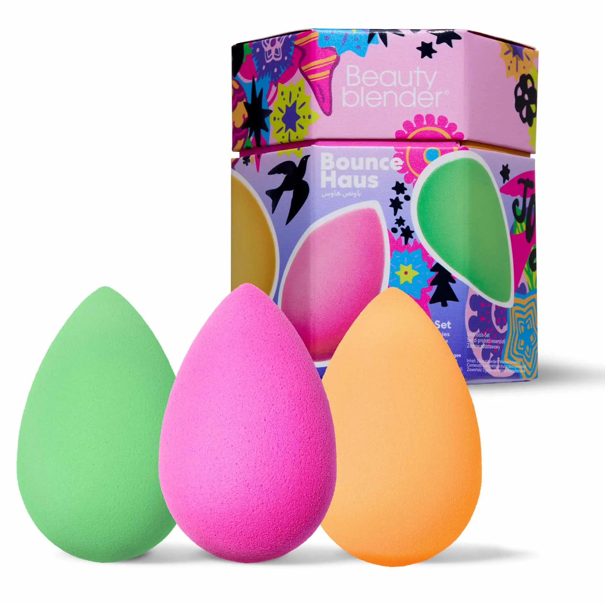 Beautyblender Bouncehaus – 3-Piece Makeup Sponge Set | Original Sponge Trio | Limited Edition Gift Set Beautyblender Bouncehaus – 3-Piece Makeup Sponge Set | Original Sponge Trio | Limited Edition Gift Set