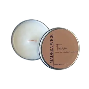 Tulum Travel Tin | Coconut Milk + White Sandal +Tobacco Leaf