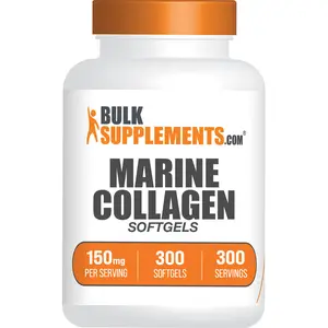 BulkSupplements - Marine Collagen Softgels - Fish Collagen - Healthy Skin - 120-300 Softgels - 150mg per Serving
