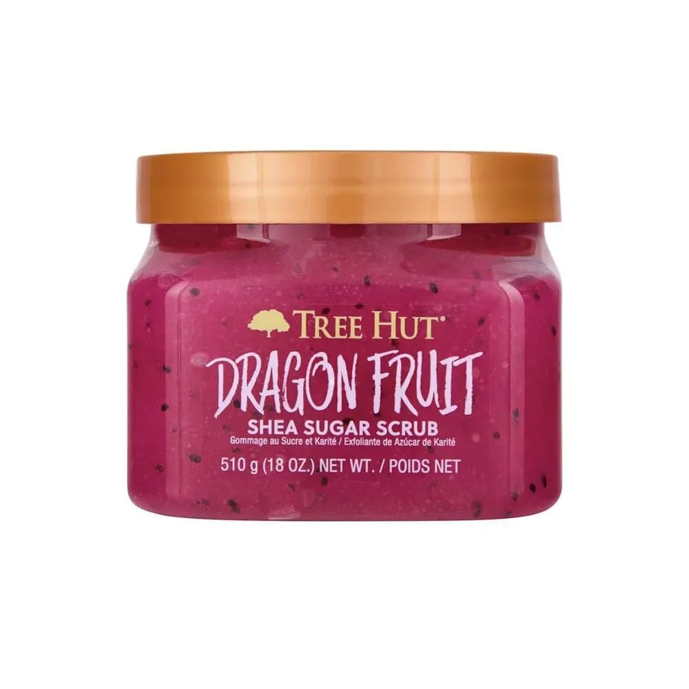 Tree Hut Dragon Fruit Body Scrub, Exfoliating Sugar Scrub, Vegan, 18 Oz | Exfoliating & Nourishing with Shea Butter & Essential Oils, Body Exfoliator for All Skin Types, Self Care Gifts for Women