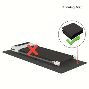 Large Running Mat with Buffer, Foldable Sports Pad, Non-Slip Textured Surface, Portable Yoga and Gym Floor Mattress, Home Exercise Equipment, Washable Exercise Mats