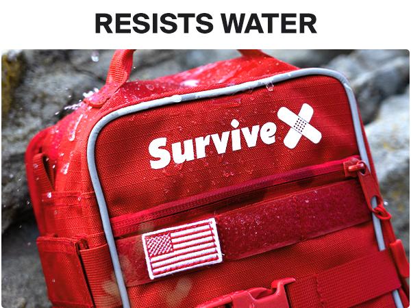 SURVIVEX Large Comprehensive First Aid Kit Ideal for  Car, Travel & Home - Emergency Kit for Hiking, Camping, Backpacking and Outdoors