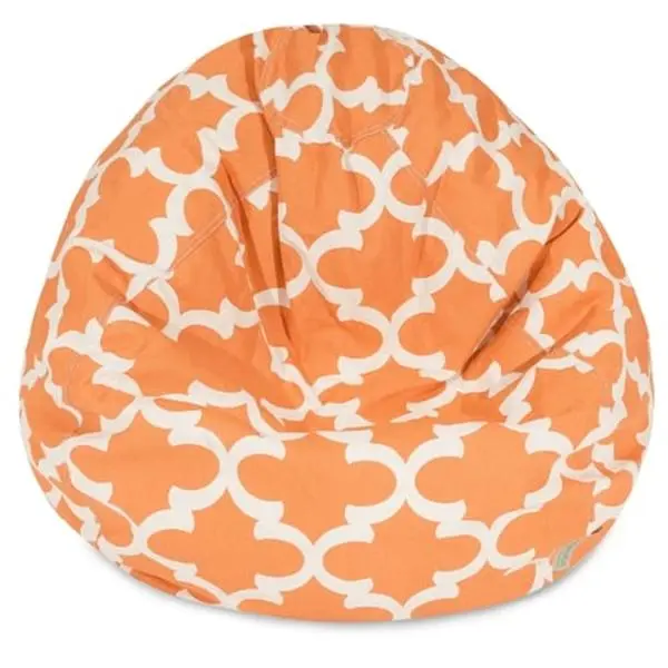 Majestic Home Peach Trellis Small Classic Bean Bag