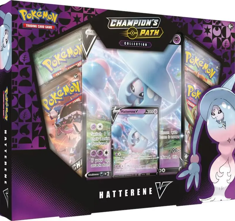 Pokemon TCG [ENG] Champion's Path Collection Hatterene V Box - LIVE RIP ONLY