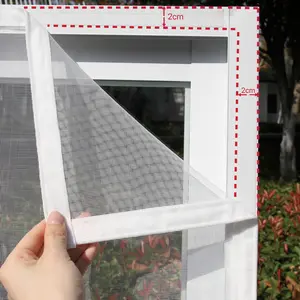 1pc No-Drill Adhesive Window Screen Net, Insect Proof Invisible Mesh, Easy Installation, Suitable for Home Bedroom Kitchen