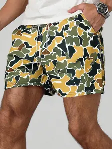 Men's Regular Fit Camo Print Loungewear Soft Shorts, Casual Comfy Breathable Shorts for Summer, Men's Bottoms for Daily Wear, Menswear