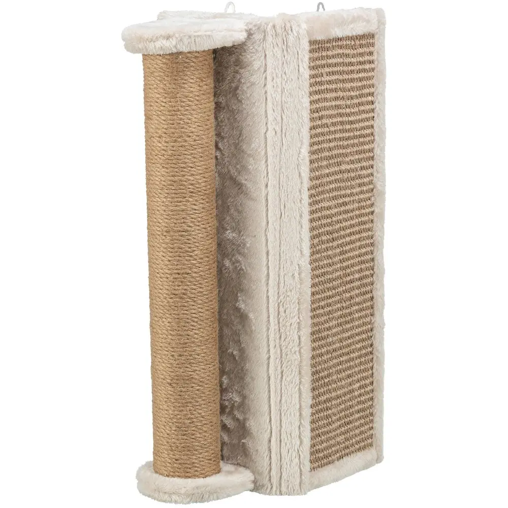 Wall Mounted Corner Cat Scratcher - Sisal Scratching Board, Jute Post, Vertical Design for Claw Sharpening, Furniture-Safe Scratch Pad