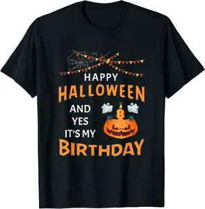 Happy Halloween And Yes It's My 8th Birthday 31 October T-Shirt - Feliciabr Shop 26B0BGF9X6WB