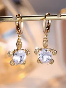 Cute Turtle Earrings for Women, Dangle Hoop Design, Perfect Birthday Anniversary Gift for Her