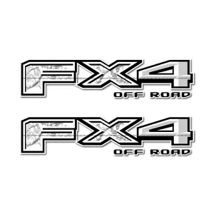 FX4 Off Road Decal Replacement Sticker F 150 Bedside New Model / Snow Camo