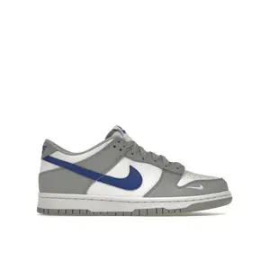 Nike Kid's Dunk Low Mini Swoosh Wolf Grey Game Royal, from StockX