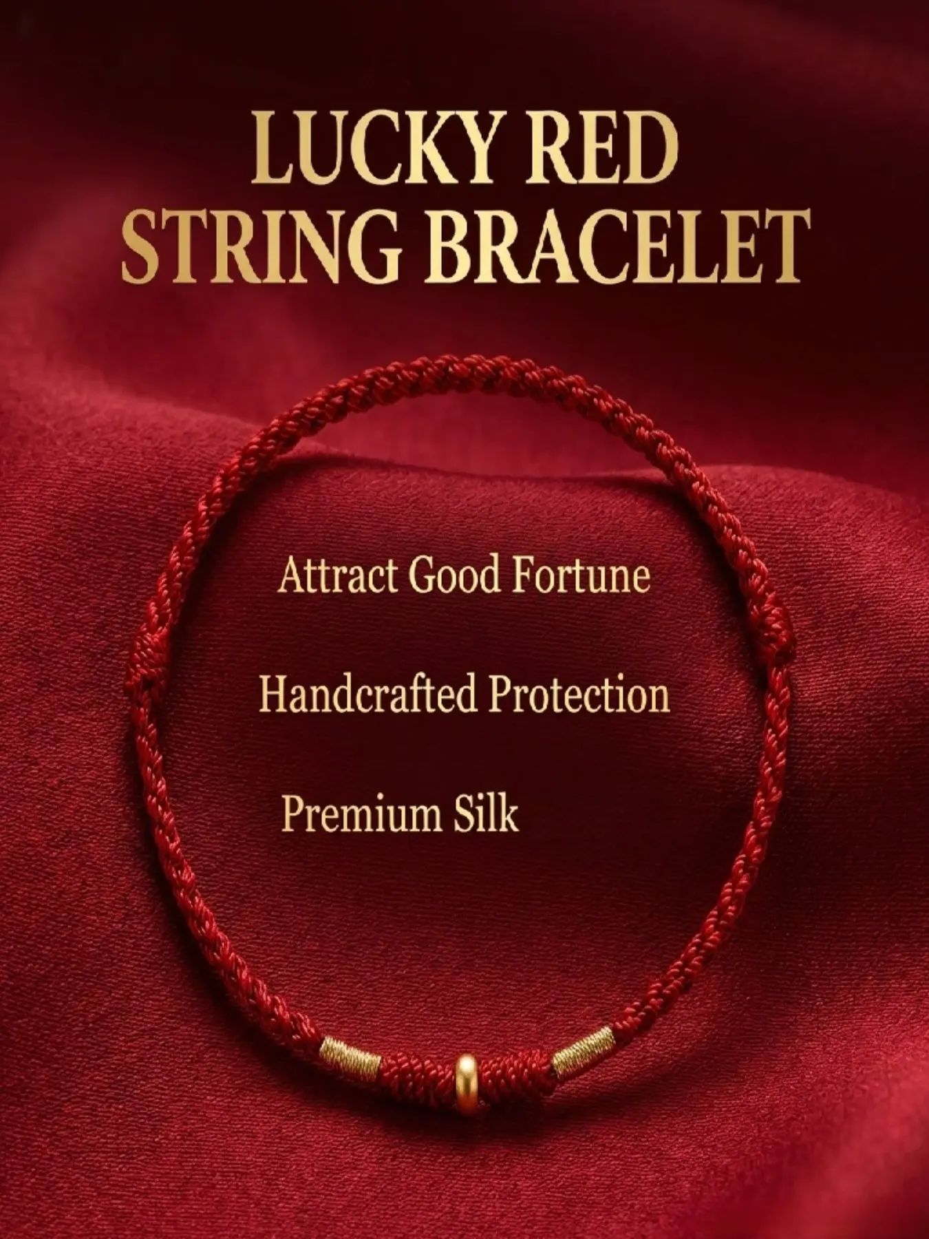 Lucky String Protection Premium Bracelet, Minimalist Handcrafted Braided Amulet for Good Fortune, Unisex Design, Perfect Gift for Loved Ones, Easy Wear, Knotted Bracelet, Minimalist Bracelets