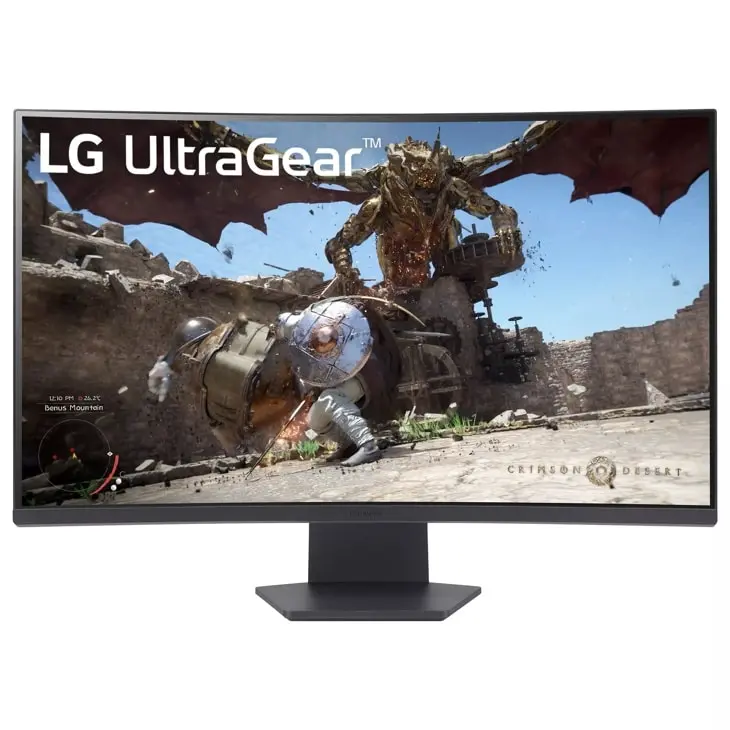 LG 32 Inch UltraGear™ QHD 1440P 180Hz 1ms AMD FreeSync™ HDR10 1000R Curved Gaming Monitor