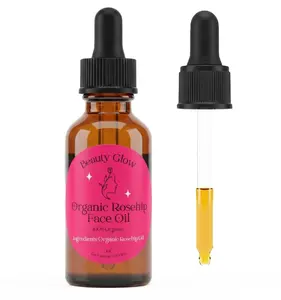 Organic Rosehip Face Oil Age Defying Serum Cold Pressed Rosehip Seed for Face & Gua Sha Retinoid Like Compounds Natural Hydrating Moisturizing Beauty Glow Oil USA Made 1 Oz