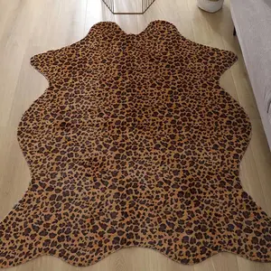 Vivid Cow Skin Rugs Zebra Leopard Print Imitated Animal Fur Door Floor Mats Shaggy Faux Fur Bedroom Rugs Carpets for Living Room