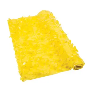 Yellow Floral Sheeting Backdrop